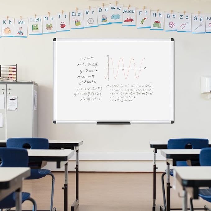 VIZ-PRO Magnetic Whiteboard/Dry Erase Board, 40 X 30 Inches - Image 6