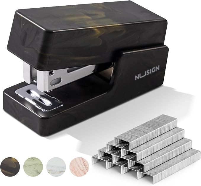 NUSIGN Mini Stapler with 830 Staples, Small Cute Desk Staplers, 25 Sheet by NUSIGN