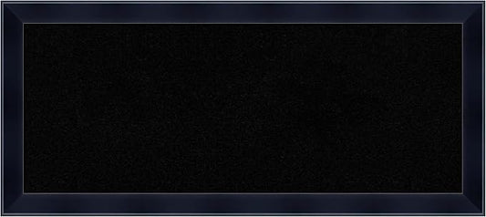 Amanti Art Black Cork Board for Wall, 14x32 Vision Board with Black Wood Frame, Medium Corkboard Office Decor for Home Organization, Modern Corkboard Pinboard to Display Items for Home Organization-DeskLoop Office