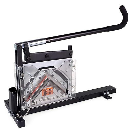 IDL Packaging AC-110 Portable Cutter for Cardboard Edge Protectors up to 4" x 4" x 0.4" Size - Heavy-Duty Tool for V-Board Cardboard Corners of Various Length - Stationary or Fully Portable Use-DeskLoop Office