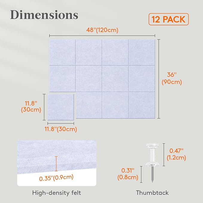 Lifewit 48"x 36" Felt Bulletin Board - Image 2