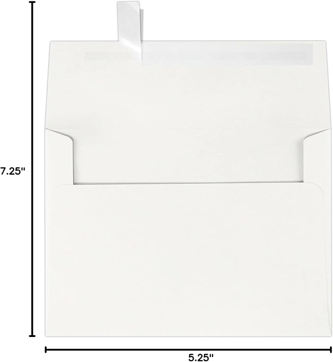 LUXPaper A7 Invitation Envelopes | Peel & Press | 5 1/4" x 7 1/4" | Natural - Image 10