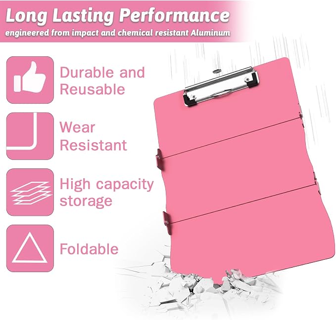 Nursing Clipboard Foldable Clipboard Medical: Edition Cheat Sheets Aluminum 3 - Image 6