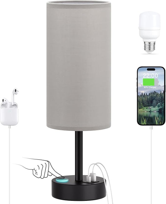 Dicoool Grey Touch Bedside Lamp by DicooolDirect