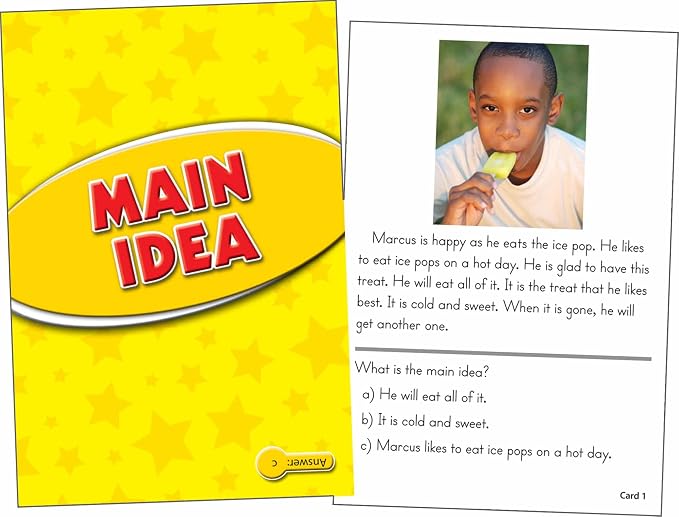 Edupress Reading Comprehension Practice Cards, Main Idea - Image 2