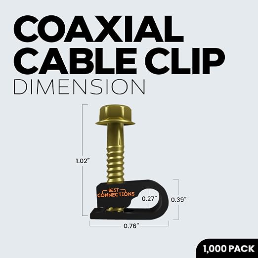 BEST CONNECTIONS Coaxial Cable Clips - Image 3