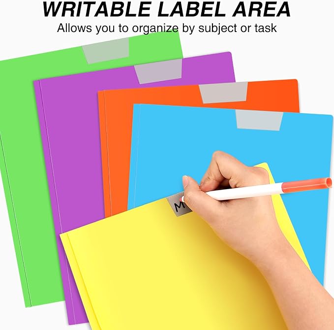 Sooez 6 Pack Plastic Folders - Image 2