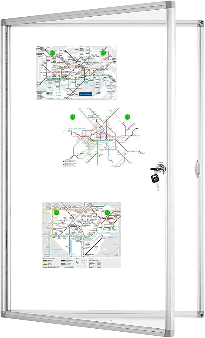 BEST BOARD Lockable Magnetic Enclosed 36x24 inches Dry-Erase whiteboard by BEST+BOARD