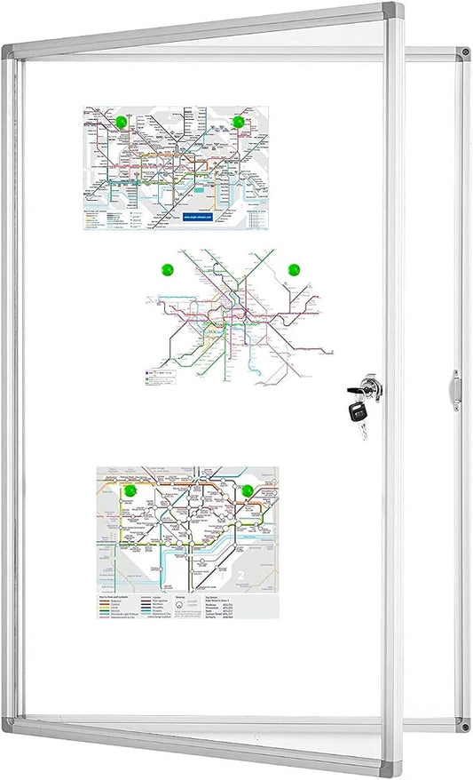 BEST BOARD Lockable Magnetic Enclosed 36x24 inches Dry-Erase whiteboard by BEST+BOARD
