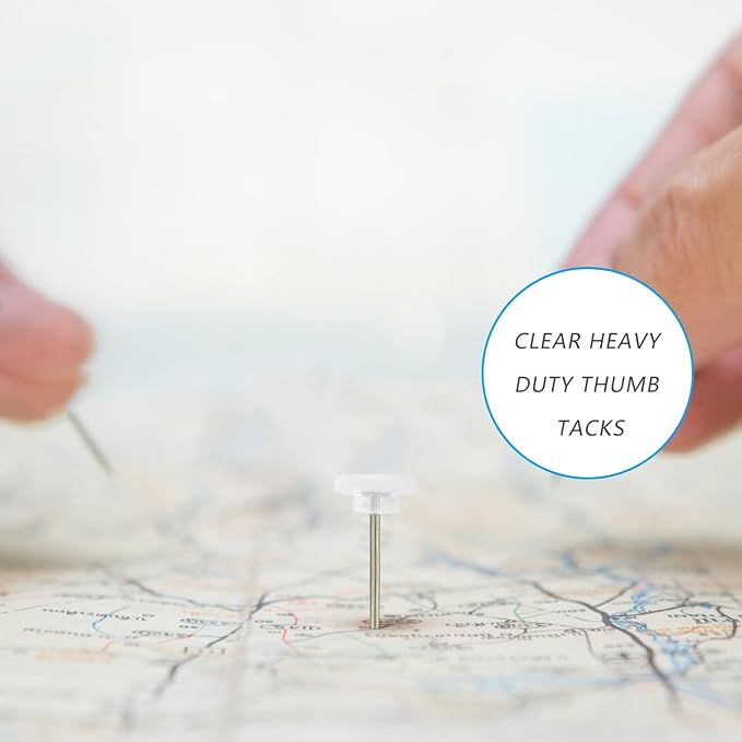 Clear Plastic Push Pins and Tacks - Image 3