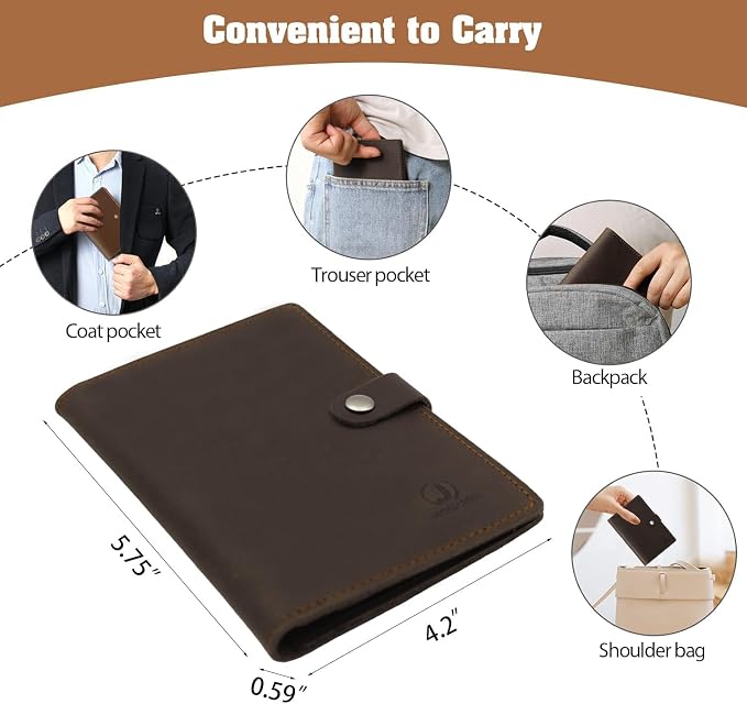 Jack&Chris Genuine Leather Passport Holder - Image 6