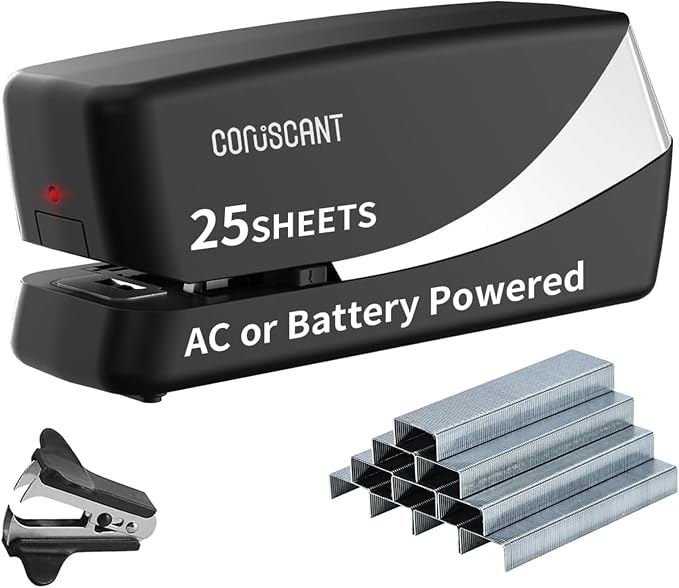 Coruscant Electric Stapler, Automatic Stapler, Heavy Duty，25 Sheet, Store 210 by coruscant