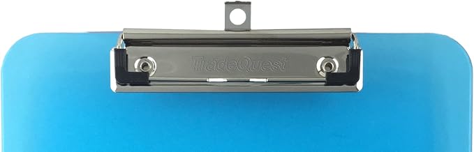 Trade Quest Plastic Clipboard Transparent Color Letter Size Low Profile Clip - Image 3