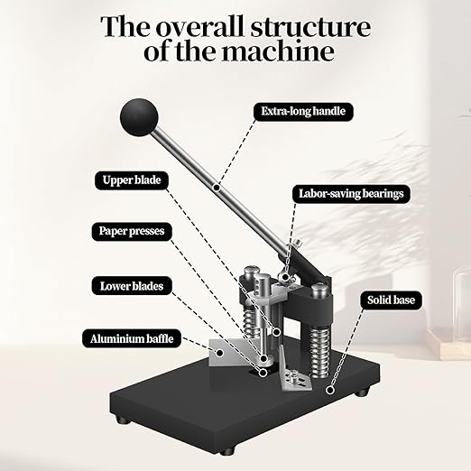Corner Rounder Cutter Machine, R6mm R10mm 1.2”/ 30mm Thickness Card Paper Corner Punch, Heavy Duty Steel Metal Commercial Corner Rounder Punch with Paper Holding Device for Office School Business-DeskLoop Office