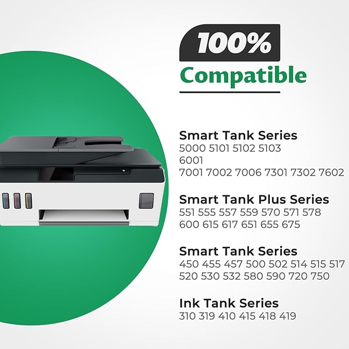 31 32XL Black Ink Bottle Set for Smart Tank 5101 7602 6001 Ink Refill, Compatible with HP 31 Ink 32XL Black Ink Bottle for Smart Tank 5101 5000 5102 7301 7001 5103 Plus 651 551 570 455 450 Printer-DeskLoop Office