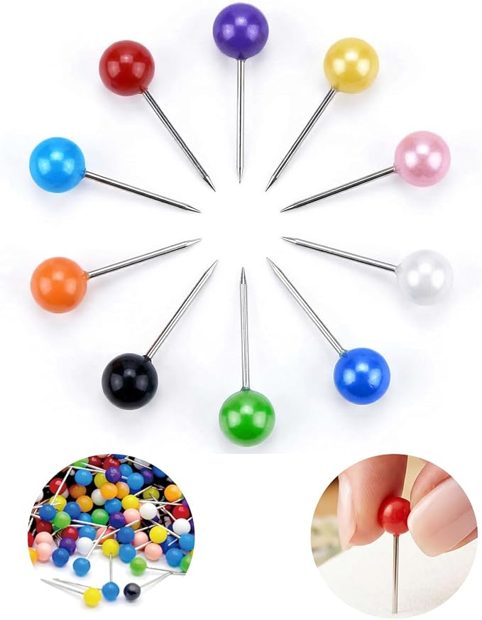500 Pcs Map Pins, Small Map Tacks by EfficiencyMeetsCreativity