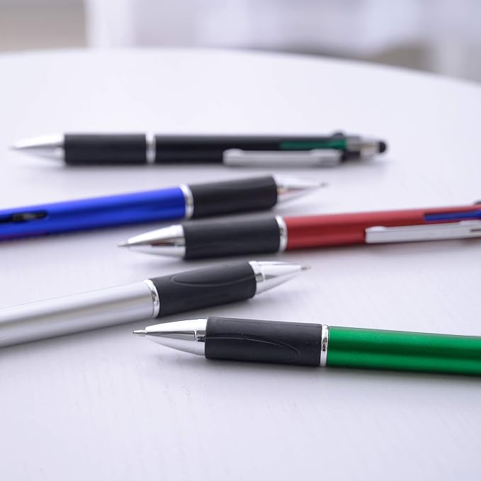 MiSiBao 4-Color Ballpoint Pen Multi Colored Pens in One Stylus Pens - Image 5