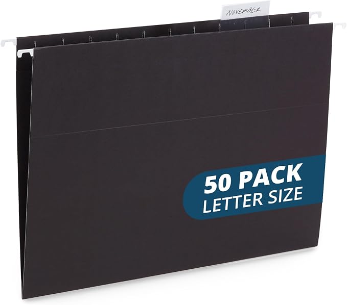 Blue Summit Supplies 50 Hanging File Folders, 50 Reinforced Hang Folders by BlueSummitSupplies