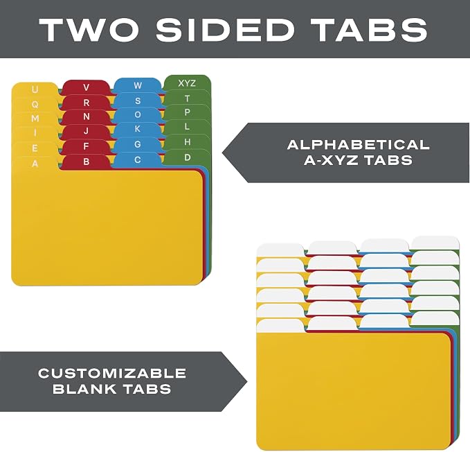 3x5 Index Card Alphabet Tab Dividers - Image 3