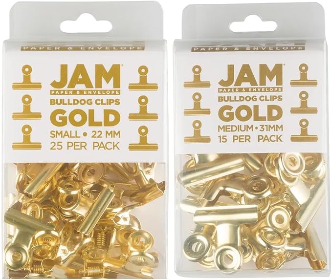 JAM PAPER Metal Bulldog Clips Combo Pack - Image 2