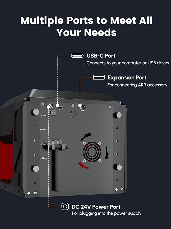 AlgoLaser 5W Smart Laser Engraver Machine: Portable Laser Engraver with 3.5" Touchscreen & 2.0 AlgoOS System - Hand Draw/Wireless Transmission/SD Card/Offline - Laser Engraving for Wood, Leather-DeskLoop Office