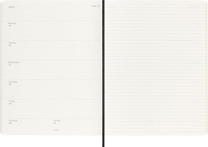 Moleskine 2024 Weekly Planner, Extra Large, Soft Cover - Image 4