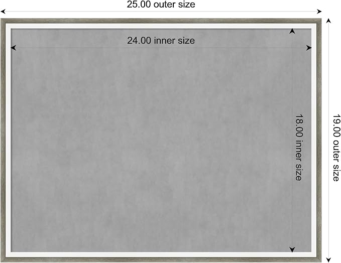 Amanti Art Silver Framed Magnetic Board 19x25 Medium Vision Board - Image 4
