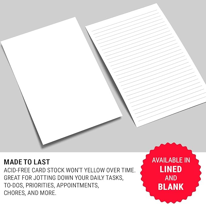 321Done Blank Notepad & Memo Pad, Unlined Writing Pads - Image 4
