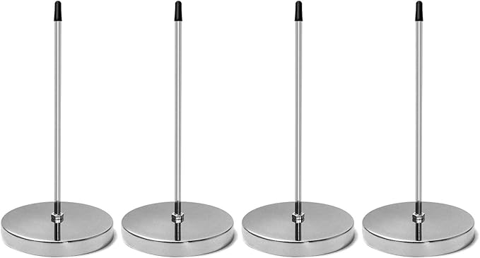 QWORK 4 Pcs Desk Receipt Holder, Spike Stick Receipts Check Bill Fork by QWORK