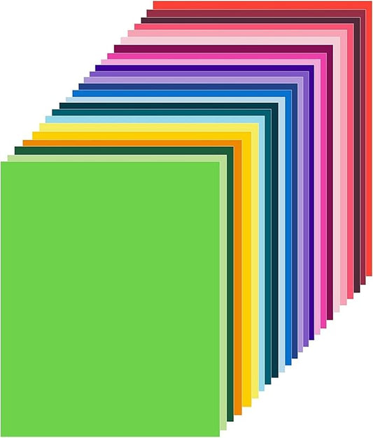 LIVHOLIC 200 Colored Cardstock Paper, Colorful Card Stock 250 GSM Heavy Weight by Livholic-Rosebluebell