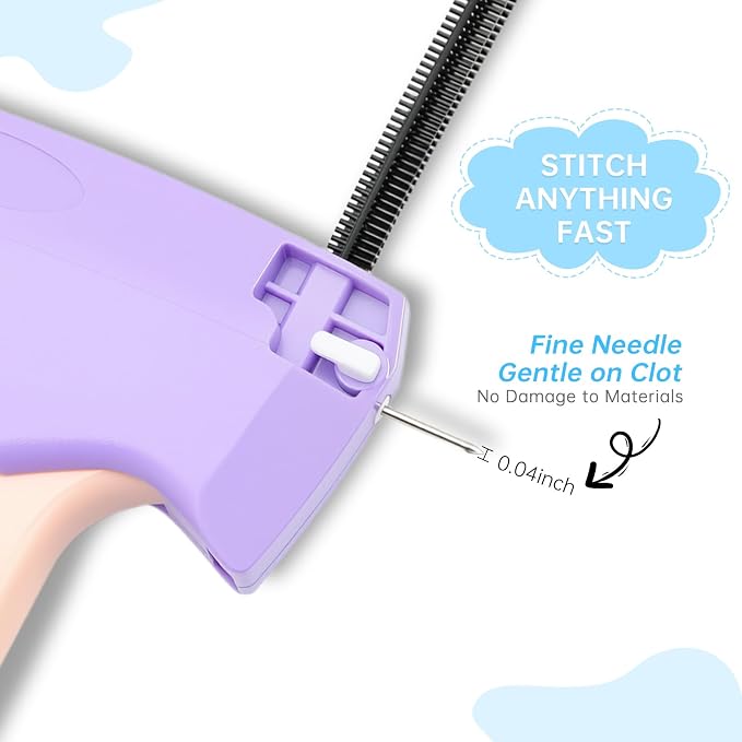AKEEH Purple and Pink Handheld Stitch Gun - Image 2