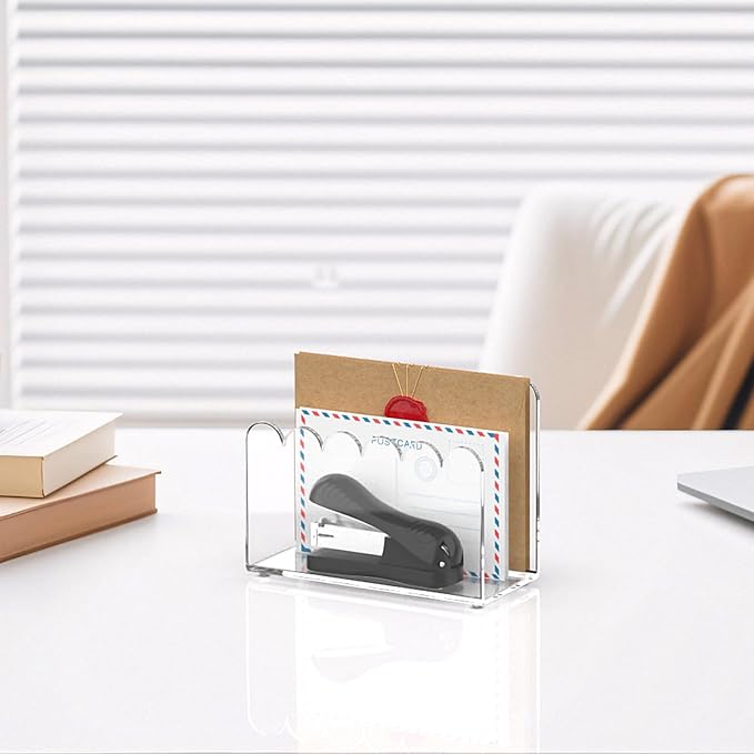 YAGELI 1-Slot Acrylic Mail Organizer - Image 6