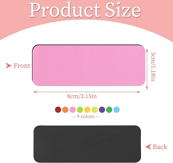 72 Pcs Dry Erase Magnetic Labels, 3.2x1.2 Magnets Name Tags Label Stickers - Image 2