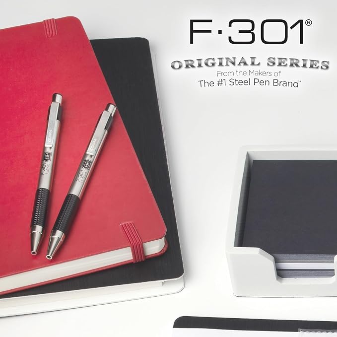 Zebra Pen F-301 Retractable Ballpoint Pen, Stainless Steel Barrel, Fine Point - Image 7