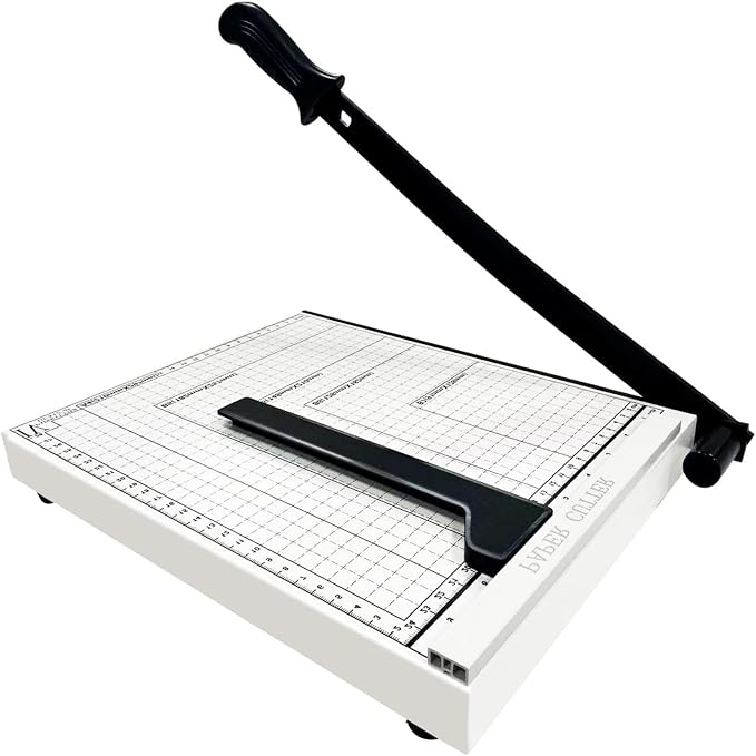 12" Guillotine Paper Cutter, Paper Cutter by Unknown