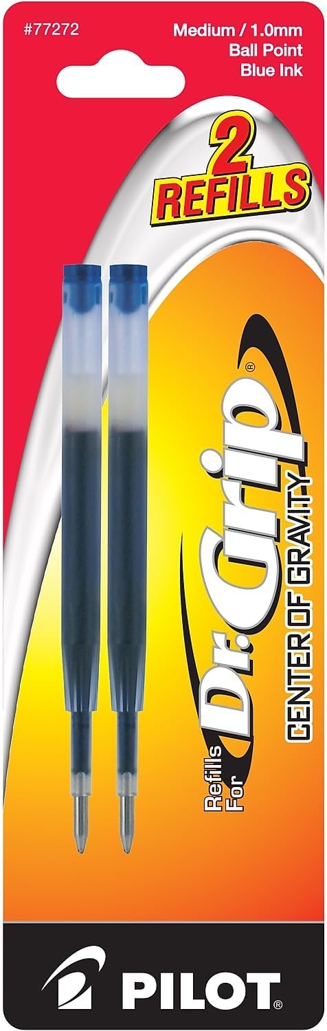 PILOT Dr. Grip Center of Gravity Ballpoint Ink Refill, Medium Point by PilotCorporationofAmerica