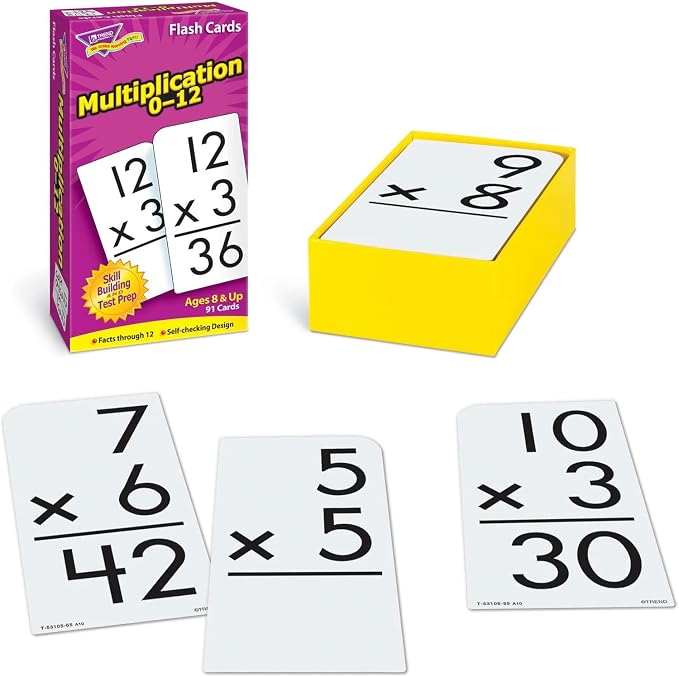 TREND ENTERPRISES: Multiplication 0-12 Skill Drill Flash Cards, Exciting Way - Image 3