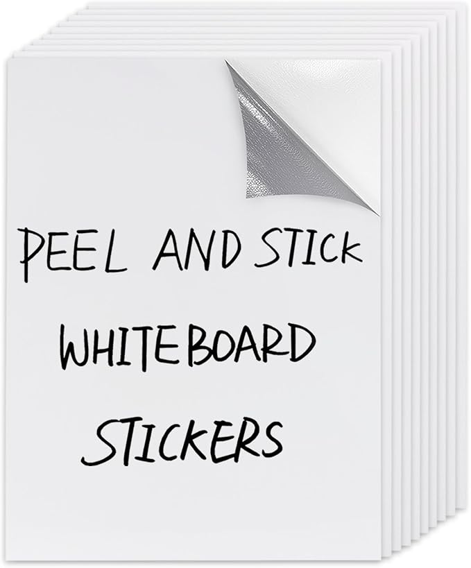 Dry Erase Board Sticker- Whiteboard Stickers-8.3''x11.7'' Removable Dry Erase by zcsame