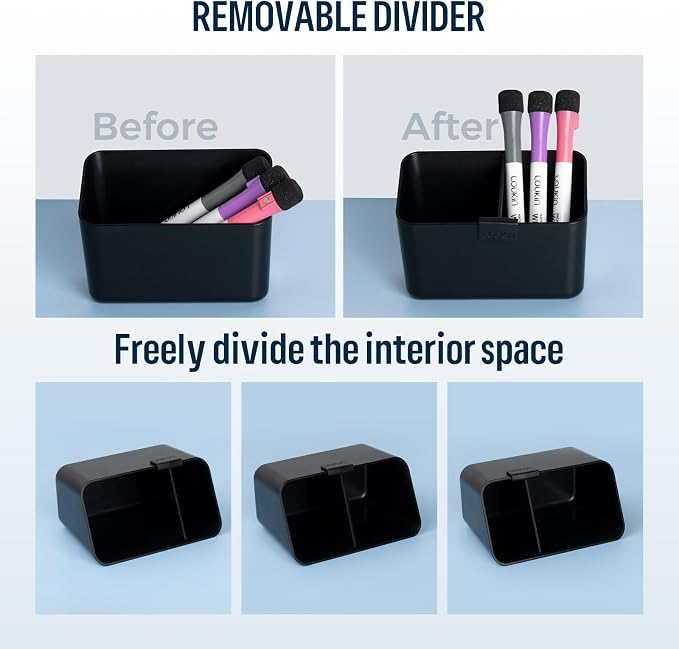 loukin Magnetic & Adhesive Dry Erase Marker Holder - Image 2