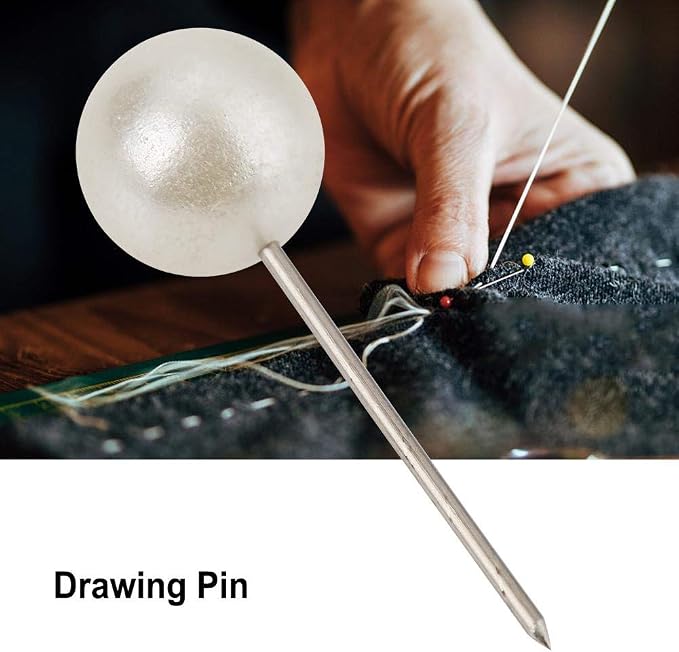 Oumefar 200PCS Pearl Push Pins, Decorative Thumb Tacks Round Short Pearl Head - Image 9