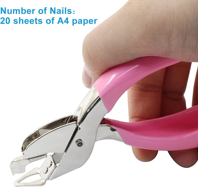 Pink Staple Remover Tool Heavy Duty Staple Puller, Staple Remover Stick - Image 2