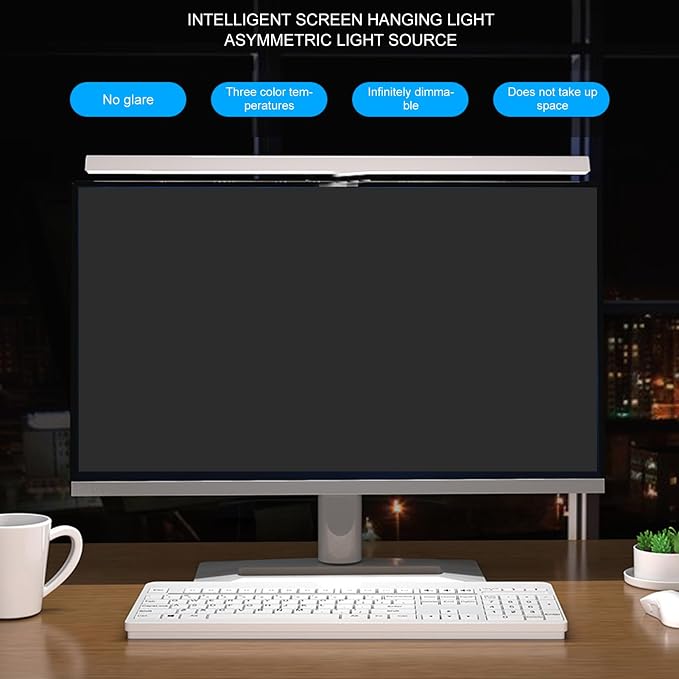 Computer Monitor Light Bar, Touch Control Adjustable E Reading USB Powered Lamp - Image 5