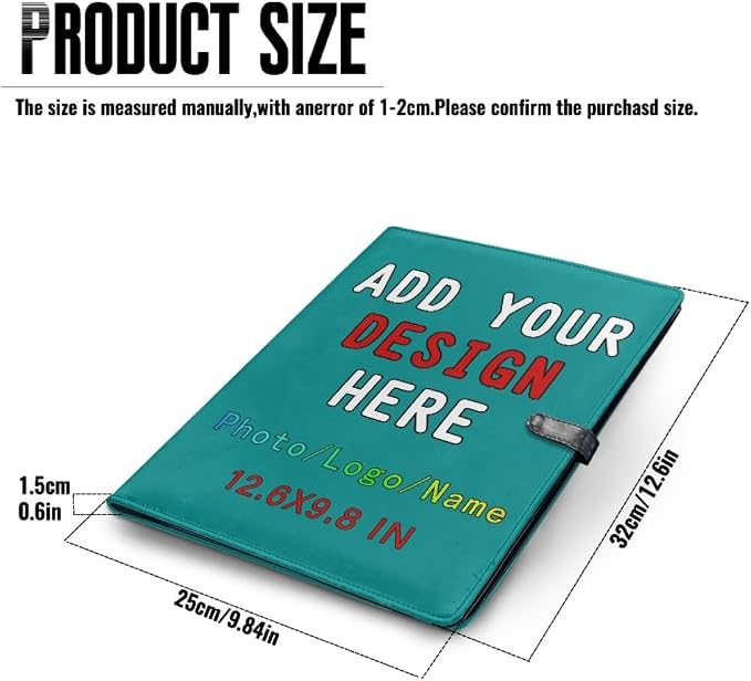 Personalized Padfolio with Logo, Custom Business Portfolio with A4/US Letter - Image 4