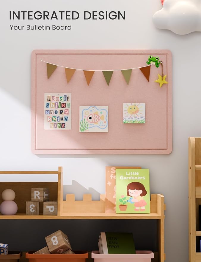 Fluxynara Bulletin Board, 23.6" x 17.5" Cork Board Alternative - Image 6