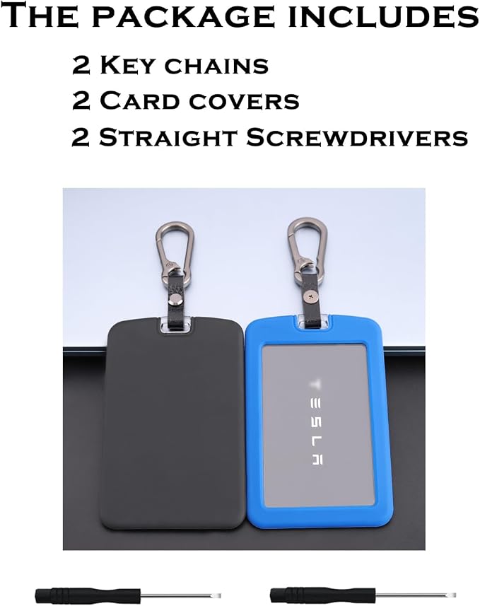 TANDRIVE 2PCS Silicone Key Card Holder Case Compatible - Image 6