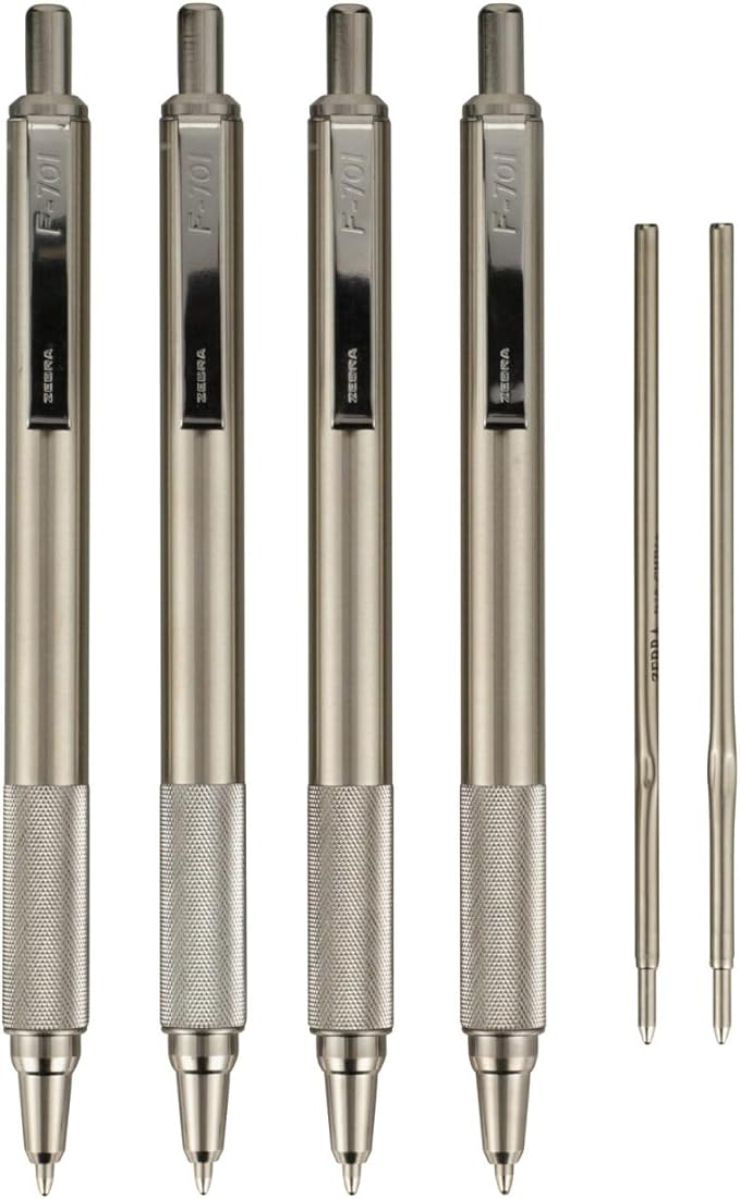 Zebra Pen F-701 Ballpoint Black Ink Fine Point 0.8mm Pen, Heavy Duty, Durable by ZebraPen