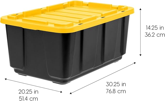 IRIS USA 4-Pack 27 Gallon Storage Bins - Image 2