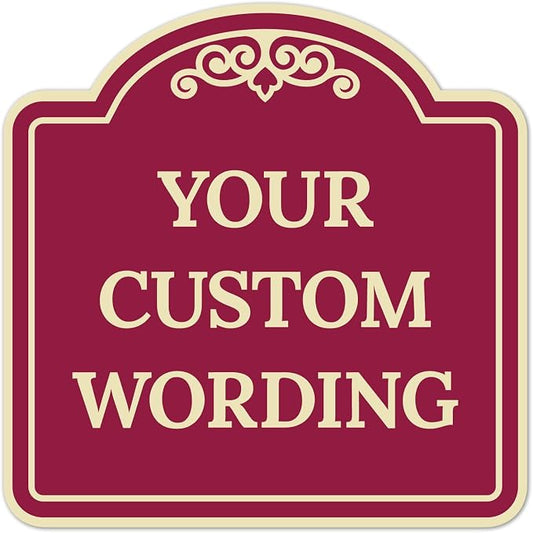 Custom Decorative Sign, Personalized Metal Sign by SigoSigns