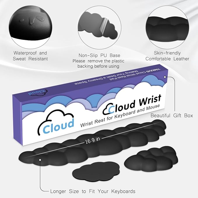 Cloud Wrist Rest Keyboard Palm Rest - Image 5