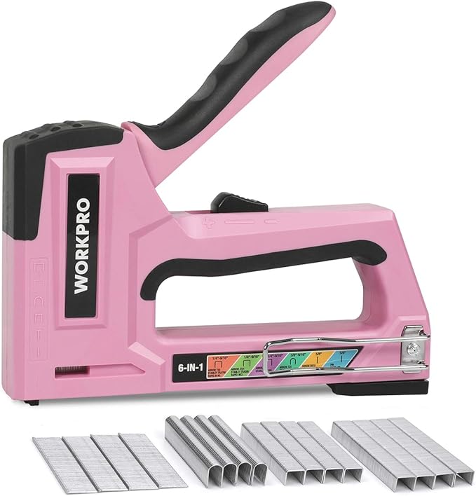 WORKPRO Staple Gun, 6-in-1 Manual Brad Nailer by WORKPRO